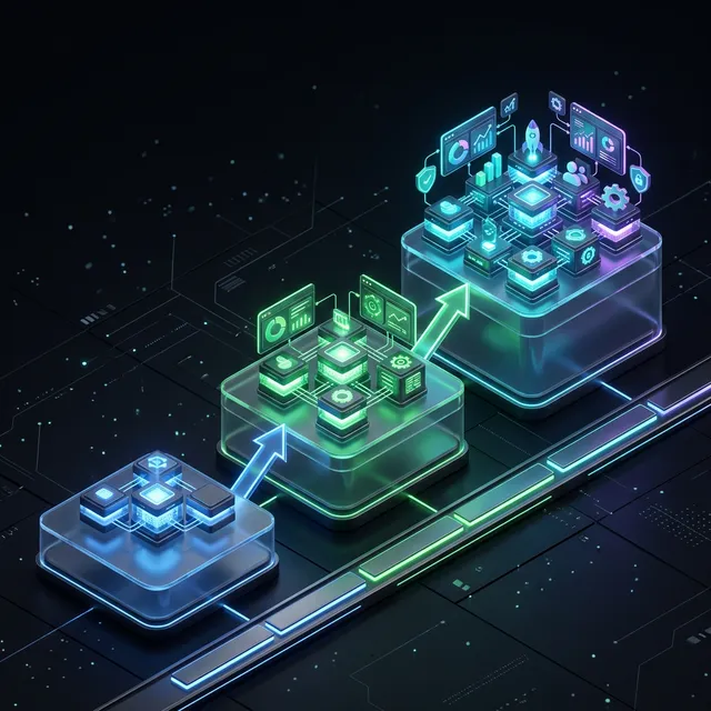 MVP evolution timeline toward complete application