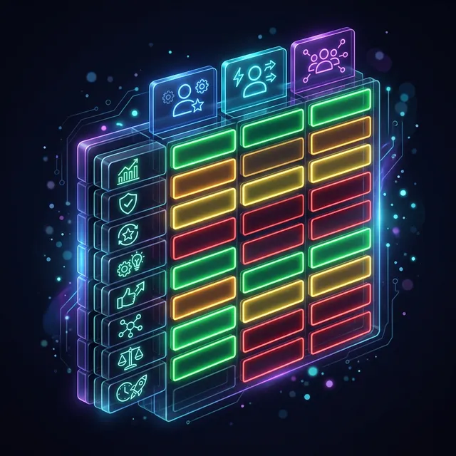 Partner selection grid — the 8 essential criteria