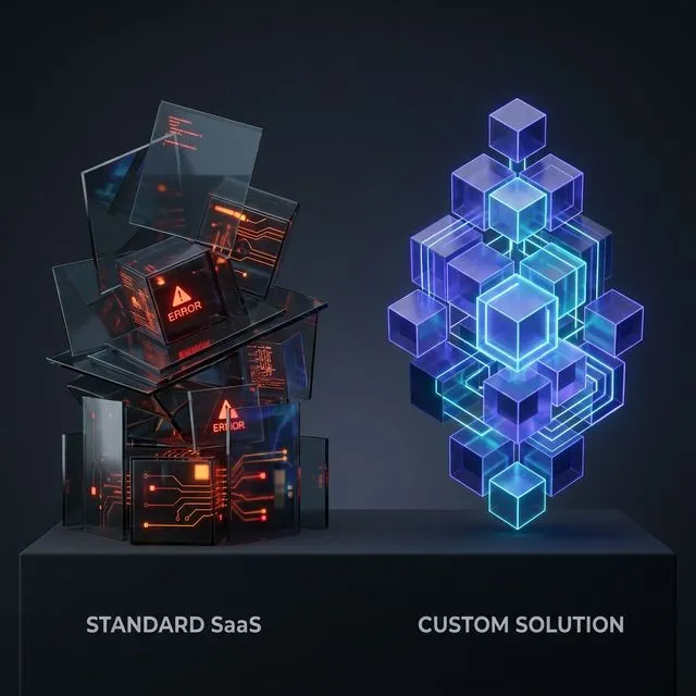 Generic SaaS vs custom tool — the difference is visible